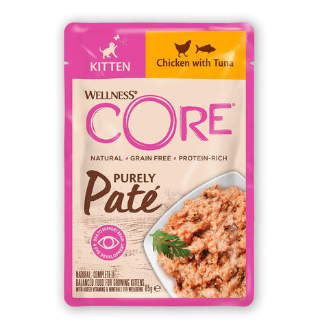 WELLNESS CORE Cat Purely Paté Kitten Chicken with Tuna 85g - Pets Villa