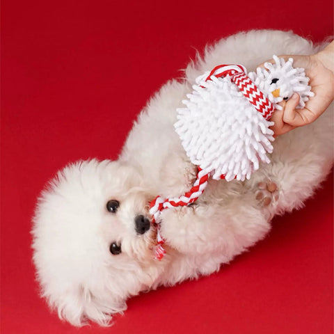 ZEZE Christmas Snowman Dog Rope - Pets Villa