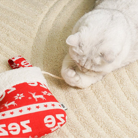 ZEZE Christmas Sock or Glove Catnip filled Cat Toy - Pets Villa