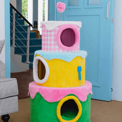 ZEZE Festival Cream Cake Cat Frame - Pets Villa