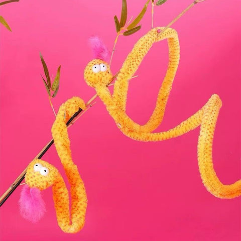 ZEZE Fortune Snake Cat Wand - Pets Villa