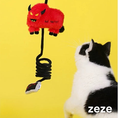 ZEZE Funny Bull Market String Cat Toy - Pets Villa