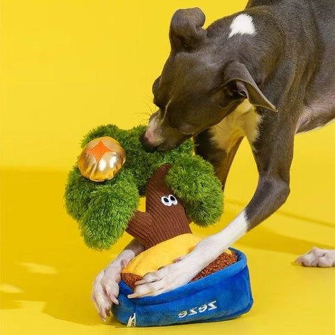 ZEZE Good Fortune Money Plant Enrichment Dog Toy - Pets Villa