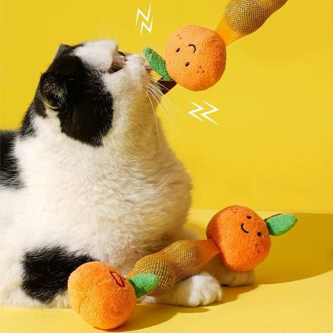 ZEZE Lucky Orange Cat Catnip Toy - Pets Villa