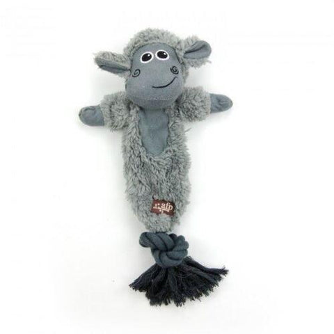 Durable Cuddle Rope Dog Toy – Faux Fleece with Squeaker for Play