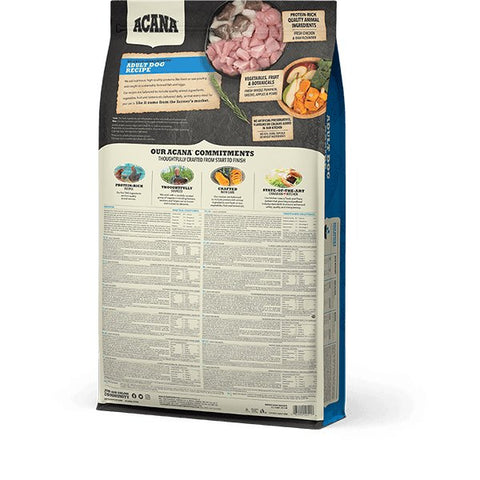 ACANA Dog Food Key Ingredients – Fresh Chicken, Raw Flounder, Fruits, and Vegetables