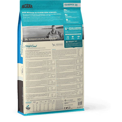Nutritional analysis of ACANA Wild Coast dog food