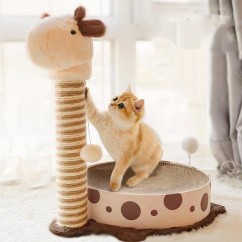 Alpaca/Unicorn Scratching Post with Scratching Board - Pets Villa