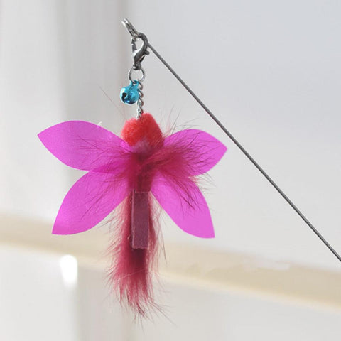 AMY&CAROL Extendable Pink Cat Teaser - Pets Villa