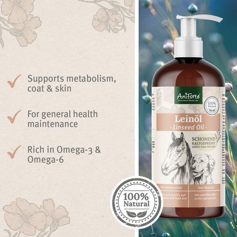 ANIFORTE Linseed Oil 1L | PetsVilla UK