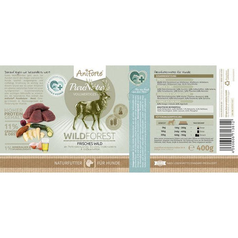ANIFORTE PureNature Wet Food for Dogs Special Variety Mix - 6 x 400g - Pets Villa