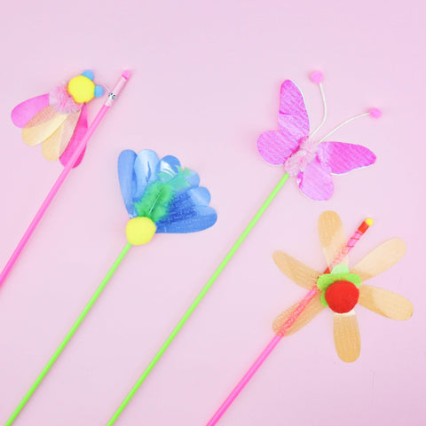 Interactive Fluttering Butterfly Teaser Toy – Fun for Curious Cats
