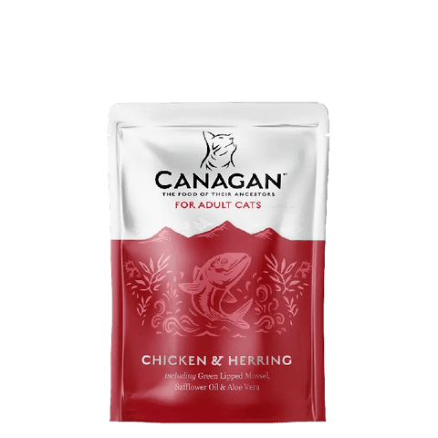 CANAGAN Chicken & Herring 8 x 85g Pouches - Pets Villa