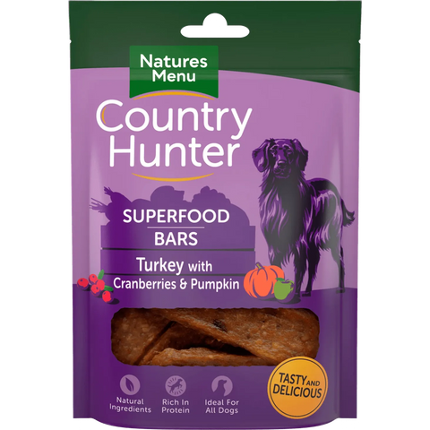 NATURES MENU Dog Superfood Bars Turkey Treats 70g - product image. This is a product of Pets Villa.