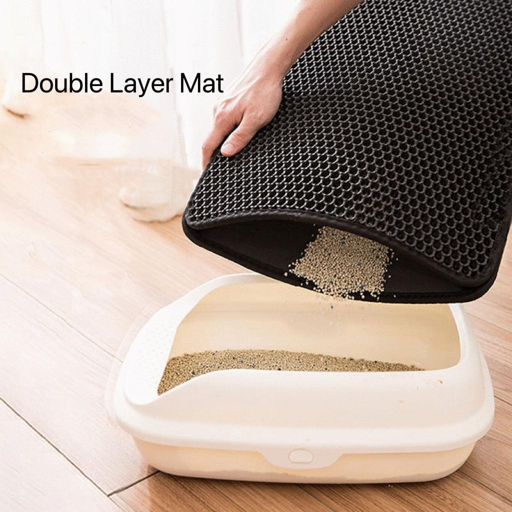 Double Layer EVA Cat Litter Mat – Pets Villa