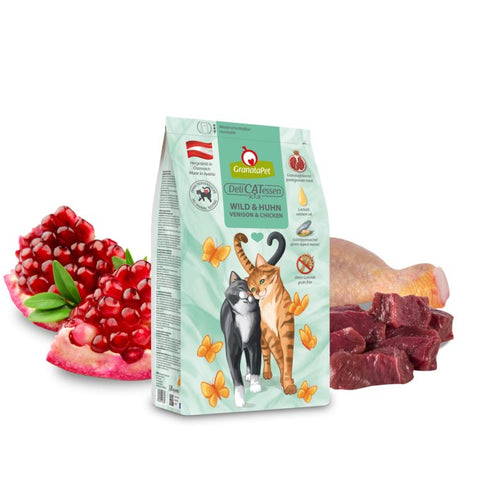 GRANATAPET Cat Dry Food Delicatessen Venison & Chicken - Pets Villa