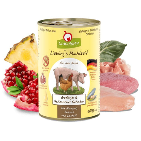 GRANATAPET Dog Liebling ́s Mahlzeit Poultry & Italian Ham - Pets Villa