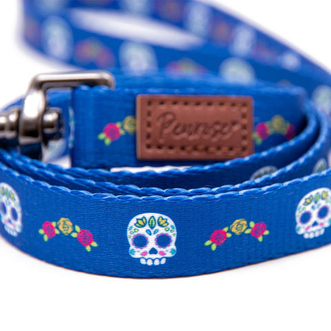 GREAT & SMALL Penrose Day of the Dead Blue Lead 120cm*2cm - Pets Villa