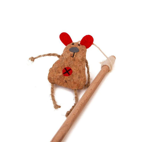 GREAT&SMALL Cat Dangler Cork Mouse - Pets Villa