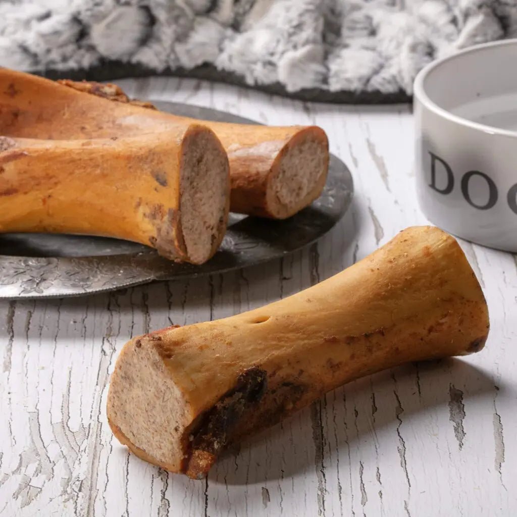 HOLLINGS Filled Smoked Shank Bone with Beef for Dogs Pets Villa