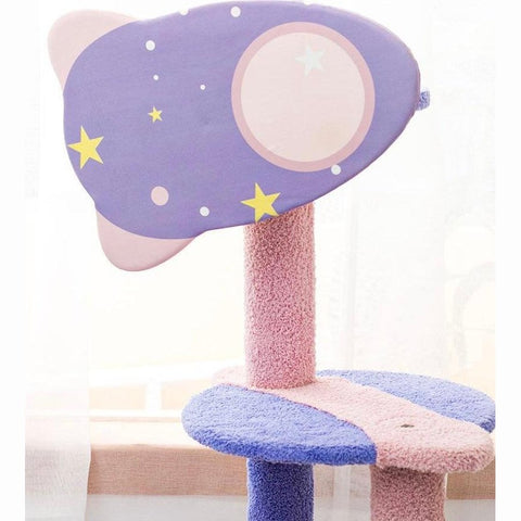 MARTINA 108-142cm Planet Cat Tree Climbing Frame - Pets Villa