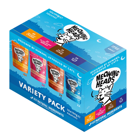 MEOWING HEADS Cat Wet Food Variety Pack - Pets Villa
