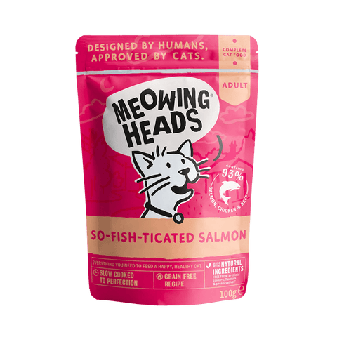 MEOWING HEADS So-Fish-Ticated Salmon - Pets Villa
