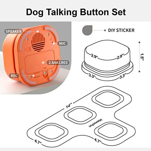 MEWOOFUN Pet Recording Button for Communication 9pcs - Pets Villa