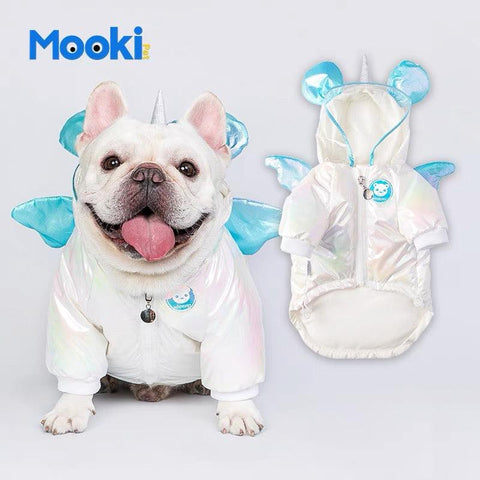 S size Mokki Pets dog coat, filled with goose down