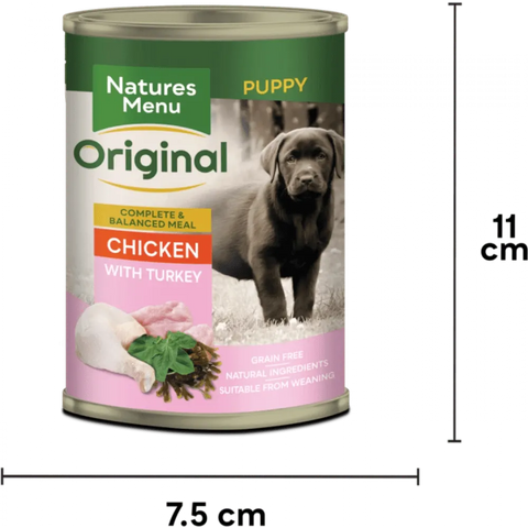 NATURES MENU Cans Junior Chicken with Turkey - Pets Villa