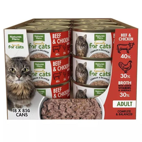NATURES MENU Especially for Cats Beef and Chicken 85g - Pets Villa
