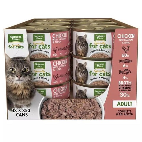 NATURES MENU Especially for Cats Chicken with Salmon and Tuna 85g - Pets Villa