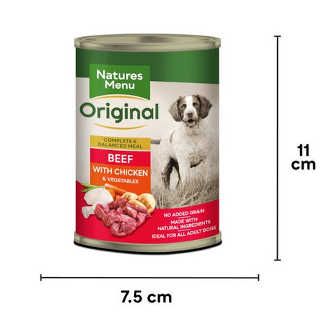 NATURES MENU Original Beef with Chicken and Vegetables 400g - Pets Villa