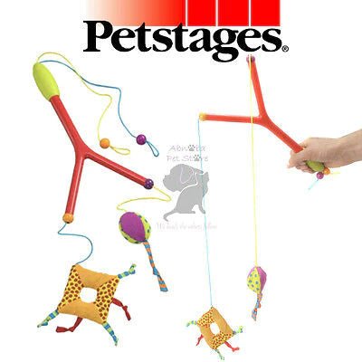 PETSTAGES Double Kitten Wand Kitten Toy - Pets Villa