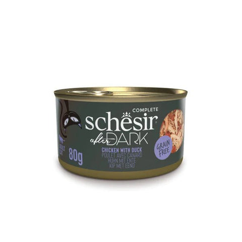 SCHESIR After Dark - Chicken with Duck in Broth 80g - Pets Villa