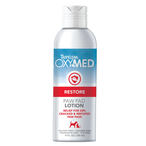 TROPICLEAN OxyMed Restore Paw Pad Lotion 118ml - Pets Villa