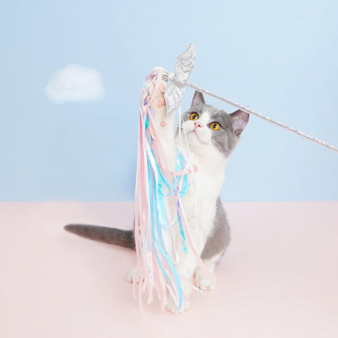 ZEZE Unicorn Fairy Wand Cat Toy - Pets Villa