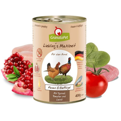 GRANATAPET Dog Lieblings Mahlzeit Pheasant & Poultry: The Ultimate Nutrition for Your Active Dog 🦃🐾 - Pets Villa