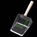Front image of 2 in 1 Metal Litter Scoop  - Pets Villa. 