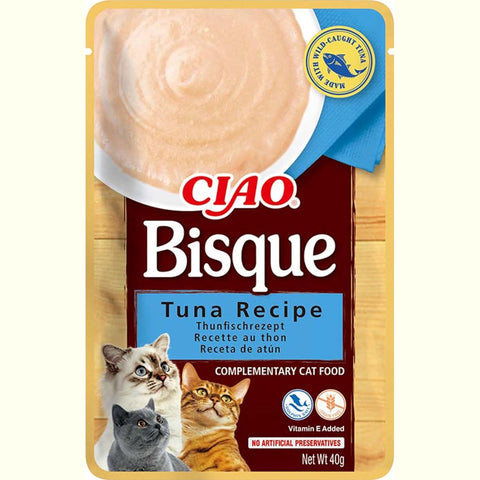 CIAO Bisque Tuna Recipe Complementary Cat Food