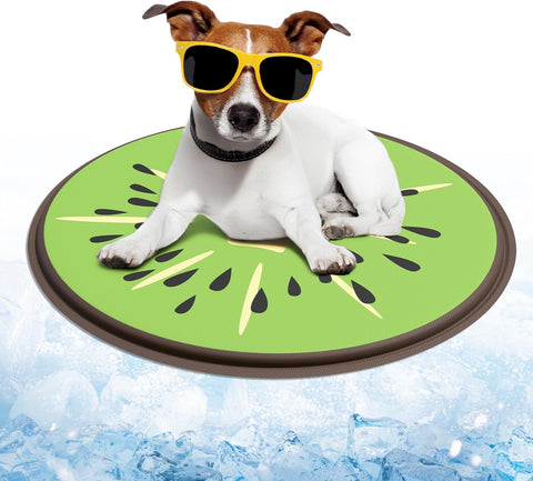 Front image of ALL FOR PAWS Chill Out Kiwi Cooling Pet Bed - Pets Villa.