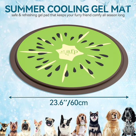 Size image of ALL FOR PAWS Chill Out Kiwi Cooling Pet Bed - Pets Villa. 