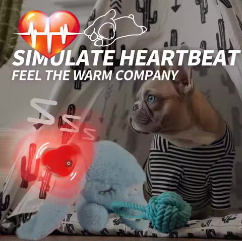 Help your puppy feel safe and relaxed with the ALL FOR PAWS Heart Beat Warm Unicorn