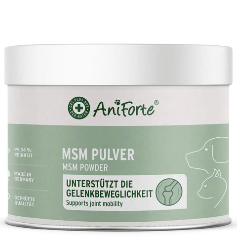Front image of ANIFORTE MSM Powder for Cats and Dogs 300g - Pets Villa. 