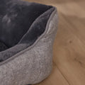 Close up image of the stitching of BANBURY&CO Herringbone Pet Bed - Pets Villa. 