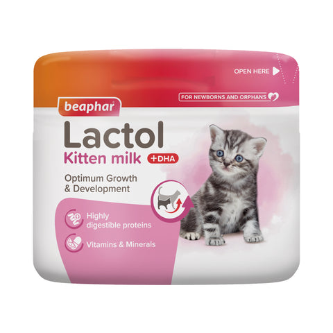 Front image of BEAPHAR Lactol Kitten Milk Replacer - Pets Villa. 