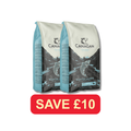 Two 12kg bags of Canagan Scottish Salmon grain-free dry dog food - - Pets Villa.