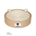 Front image of Bear Sisal Crater Scratcher 41cm - Pets Villa. 