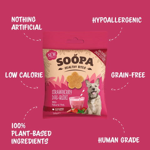 SOOPA Strawberry Dog-Quiri Healthy Bites 50g