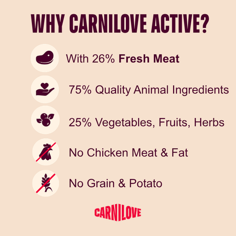 Benefit image of CARNILOVE Active Cat Beef and Venison - Pets Villa. 